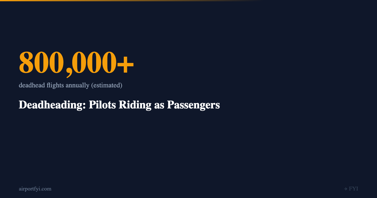 Deadheading: Pilots Riding as Passengers — Aviation Fact | AirportFYI